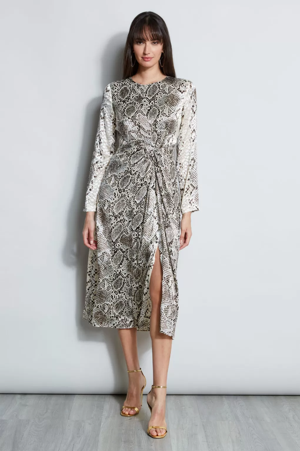 Cheap Elie Tahari Burnout Silk Python Dress BOA BURNOUT