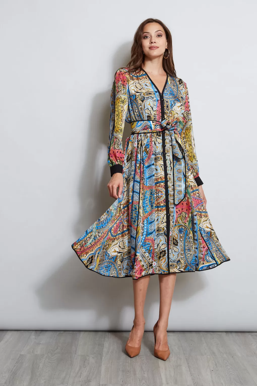 Online Elie Tahari Print Dress CALYPSO