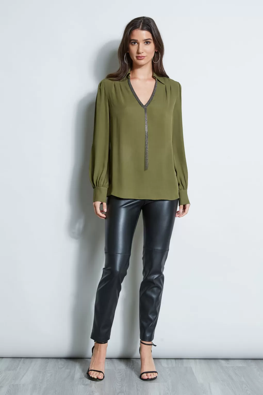 Cheap Elie Tahari Chain Collar Shirt THYME