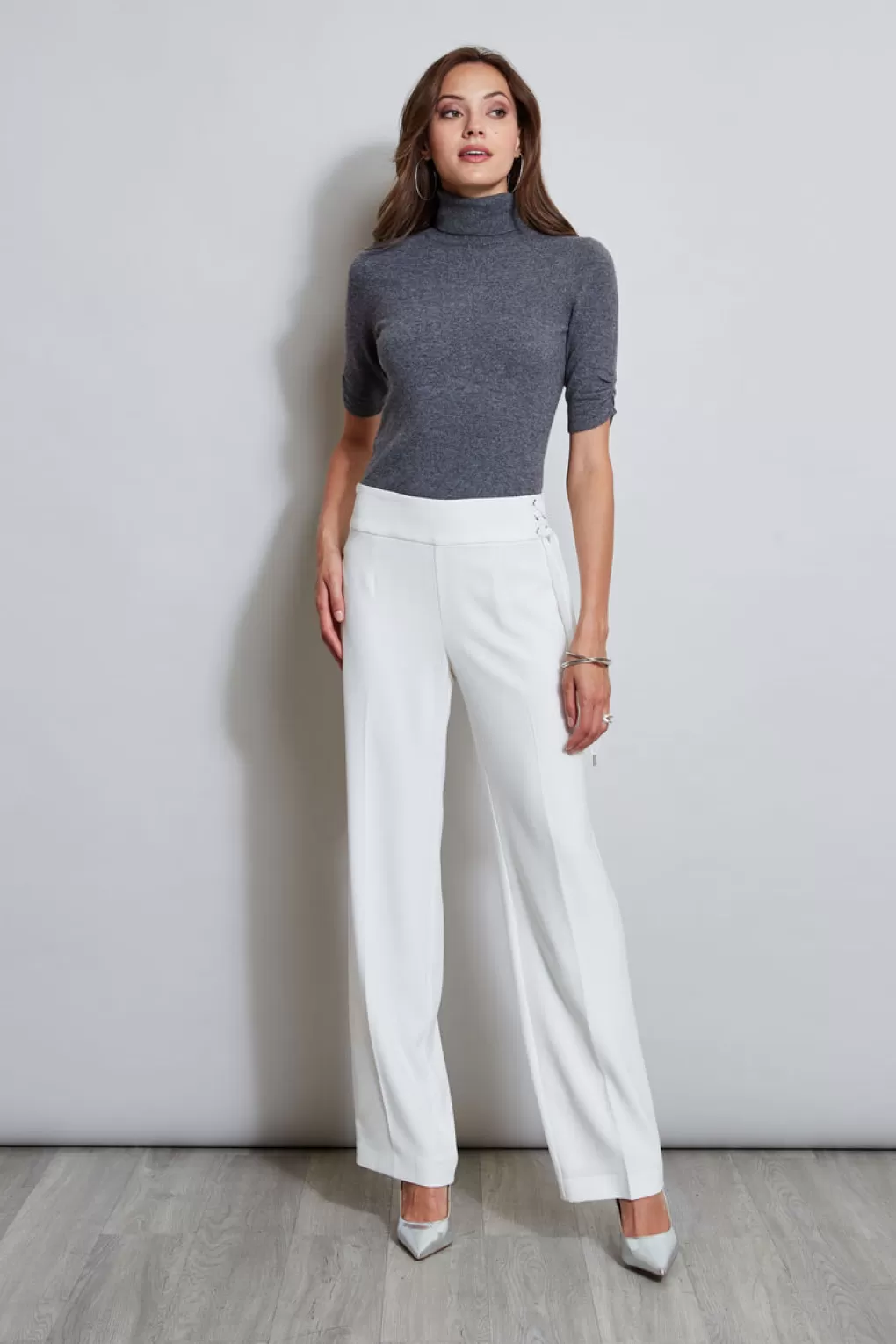 Flash Sale Elie Tahari Crepe Side Tie Pant FOAM