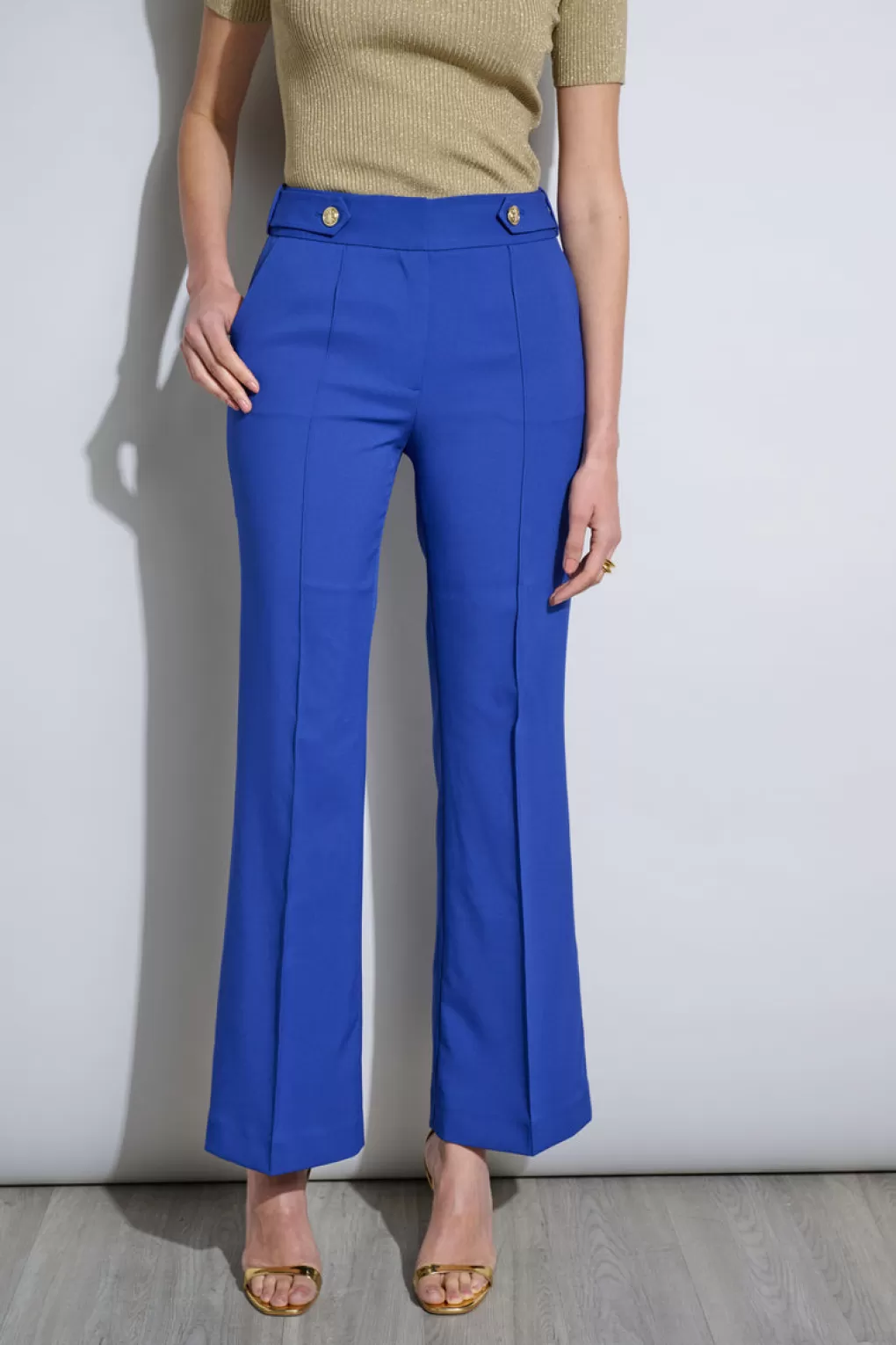 Cheap Elie Tahari Crest Button Pant SAPPHIRE