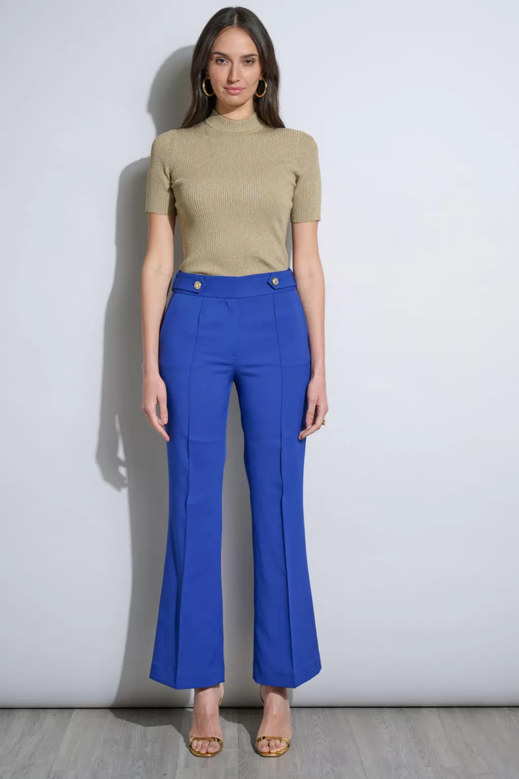 Cheap Elie Tahari Crest Button Pant SAPPHIRE