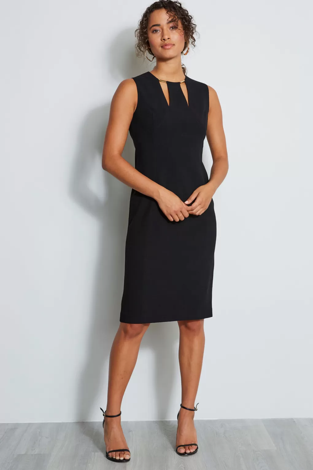 Outlet Elie Tahari Cut Out Dress BLACK