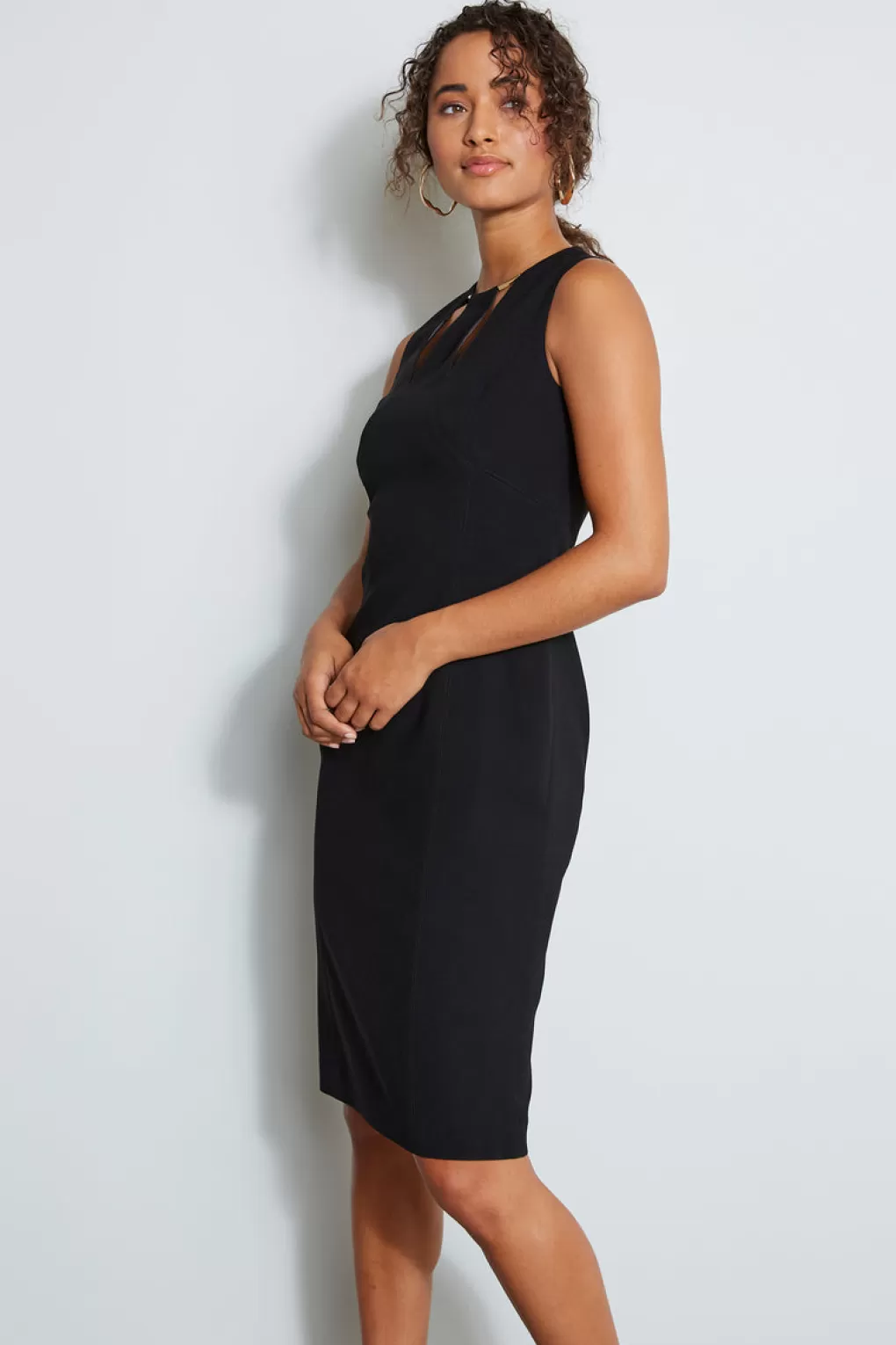 Outlet Elie Tahari Cut Out Dress BLACK