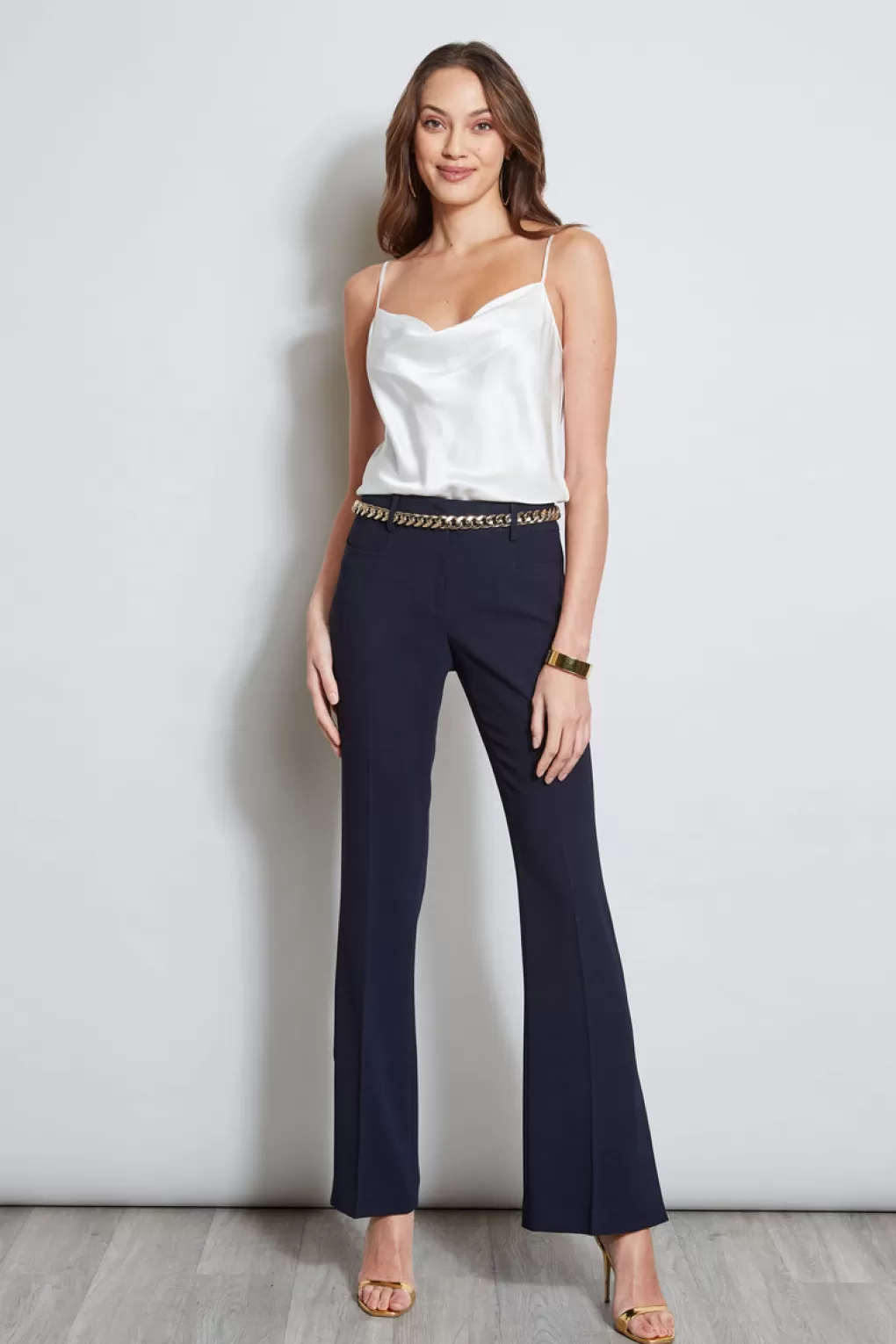 Cheap Elie Tahari Fit & Flare Slit Pant STARGAZER