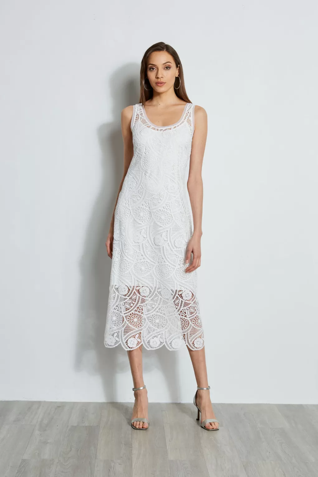 Store Elie Tahari Lace Maxi Dress PEARL