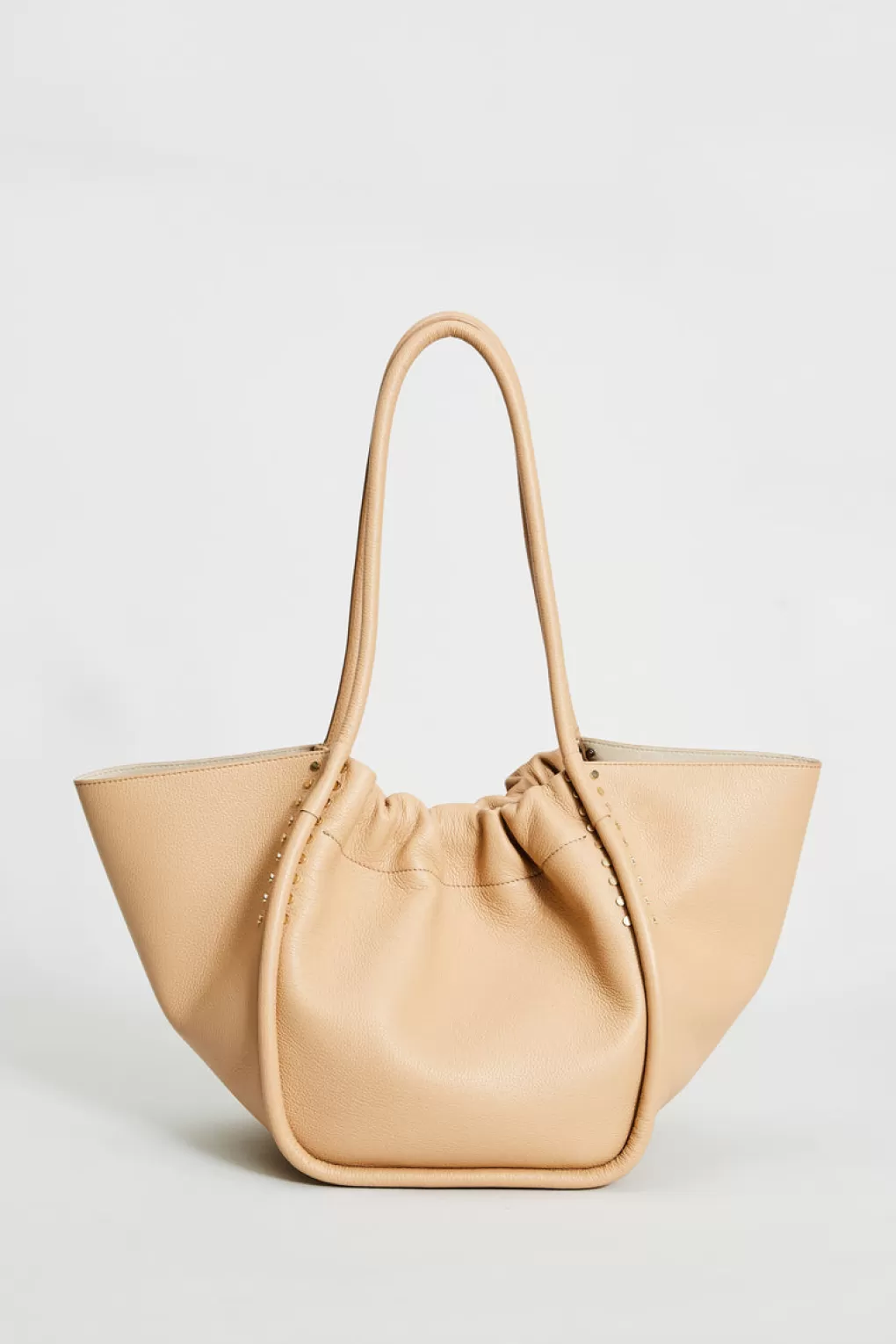 Best Elie Tahari Leather Stud Tote CARAMEL