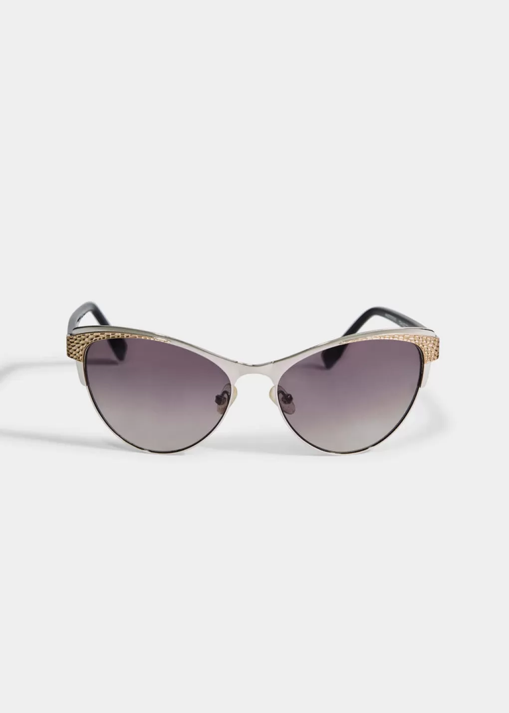 Online Elie Tahari Metallic Cateye Sunglasses SILVER GOLD