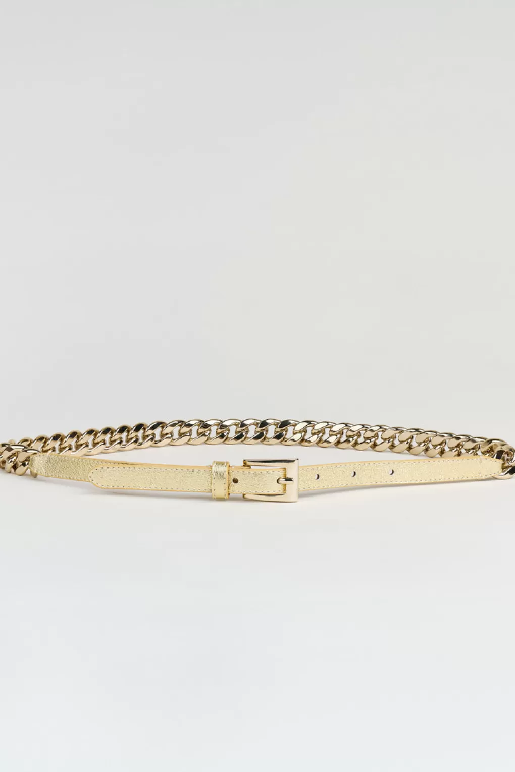 Cheap Elie Tahari Metallic Chain Belt Gold Metallic