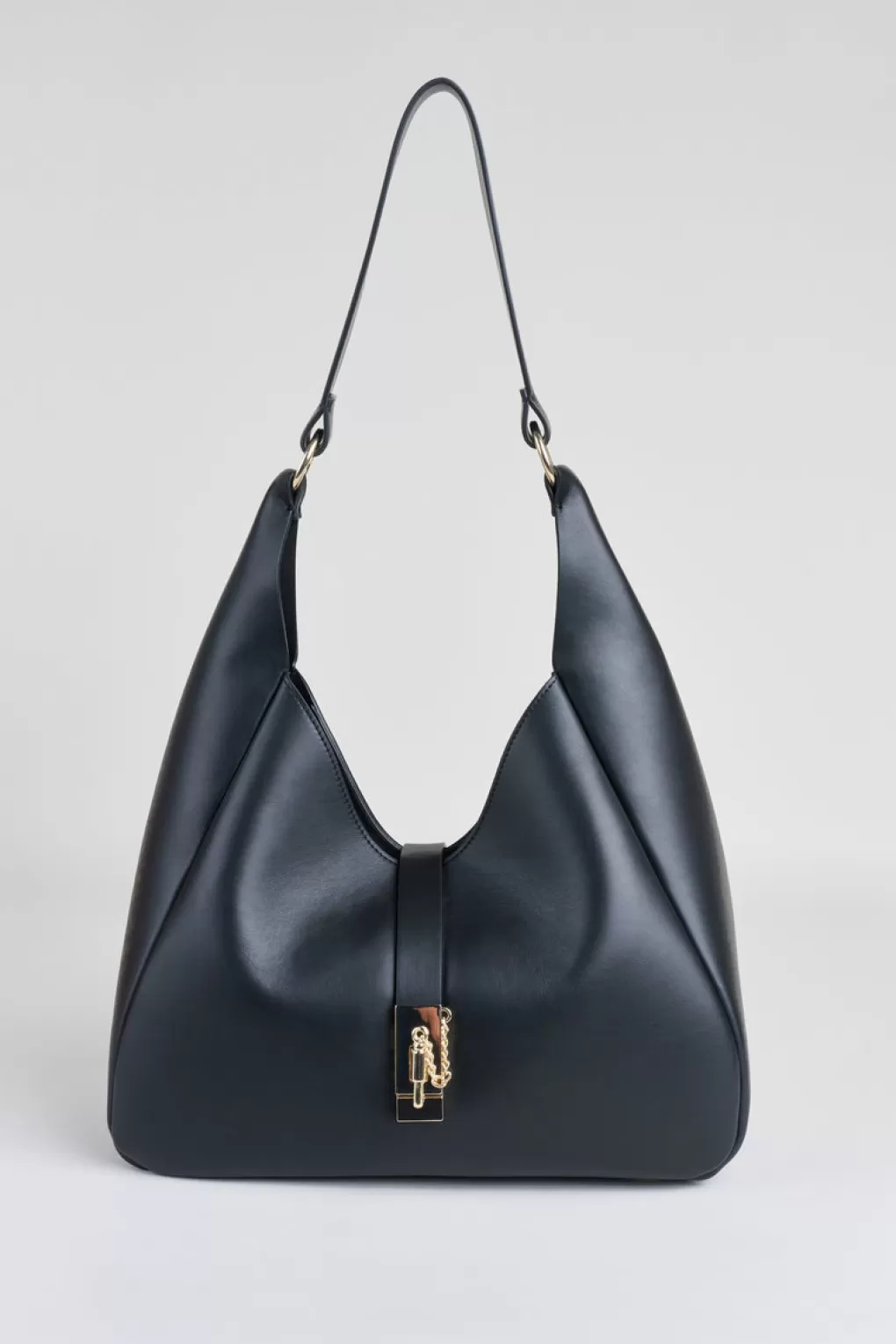 New Elie Tahari Nappa Leather Hobo Bag BLACK