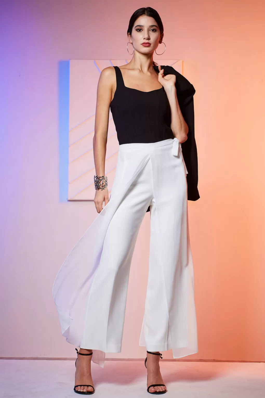 Discount Elie Tahari Overlay Pant FOAM