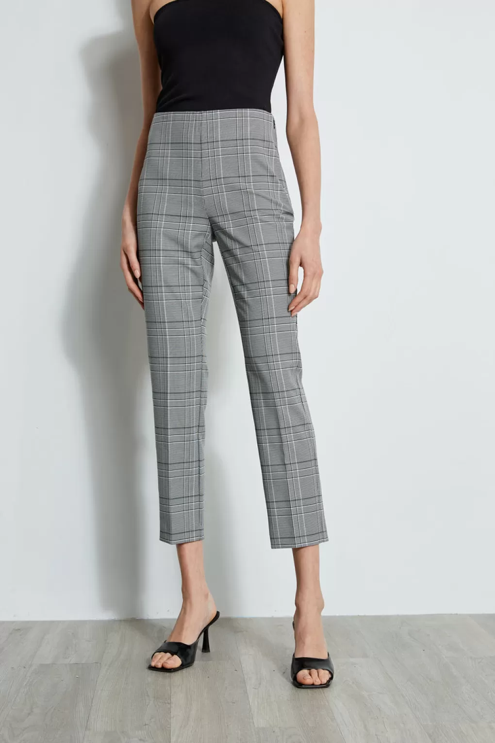 Flash Sale Elie Tahari Plaid Ankle Pant MADELYN PLAID