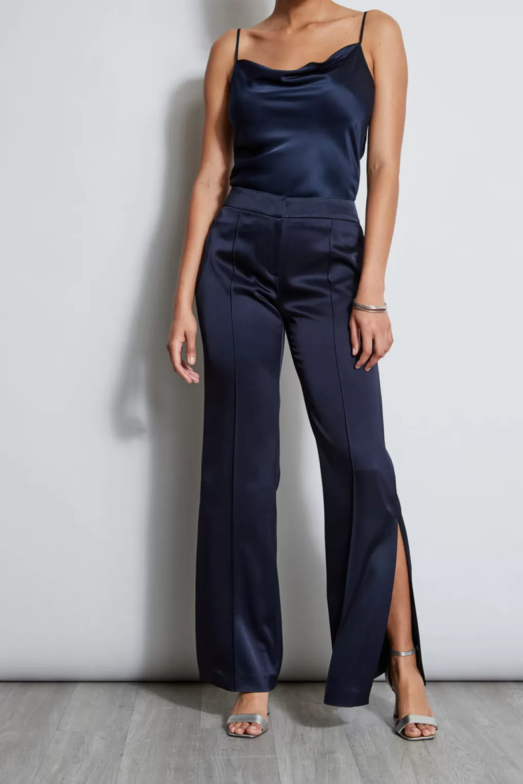 Fashion Elie Tahari Satin Side Slit Pant STARGAZER