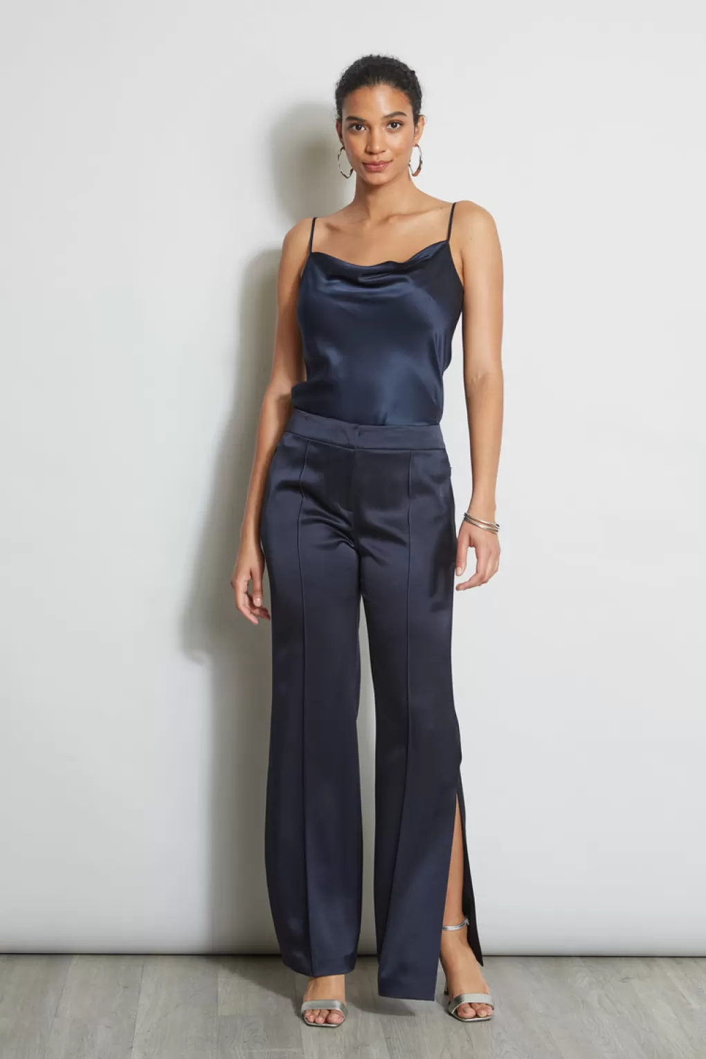 Fashion Elie Tahari Satin Side Slit Pant STARGAZER