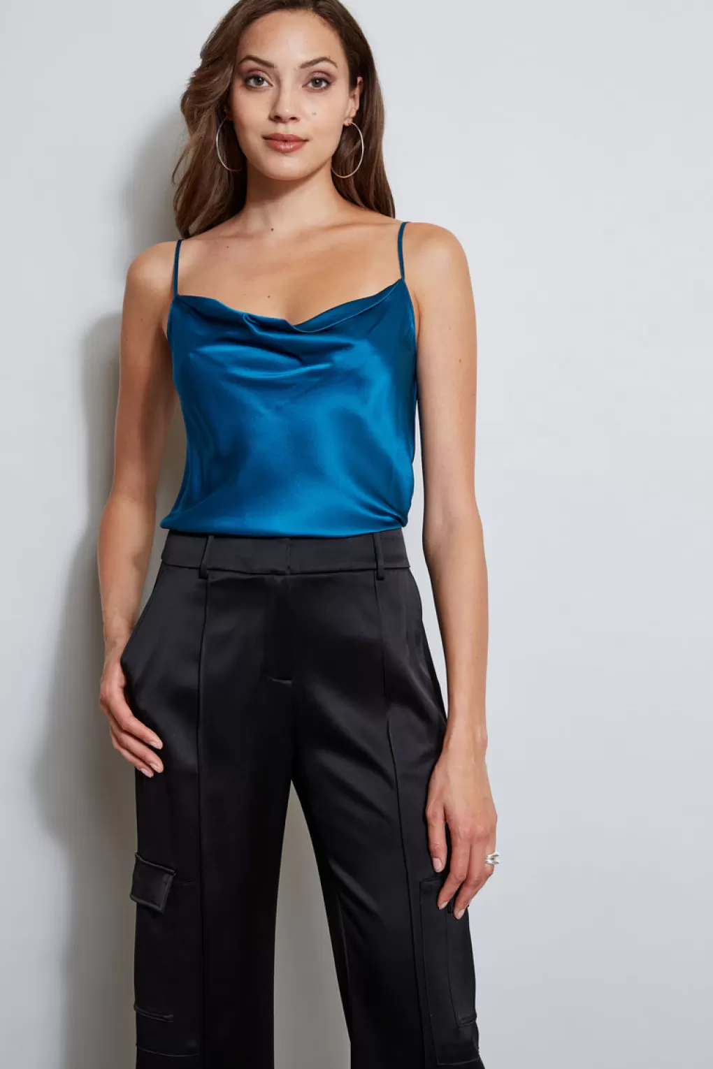 Flash Sale Elie Tahari Silk Satin Cami TEAL