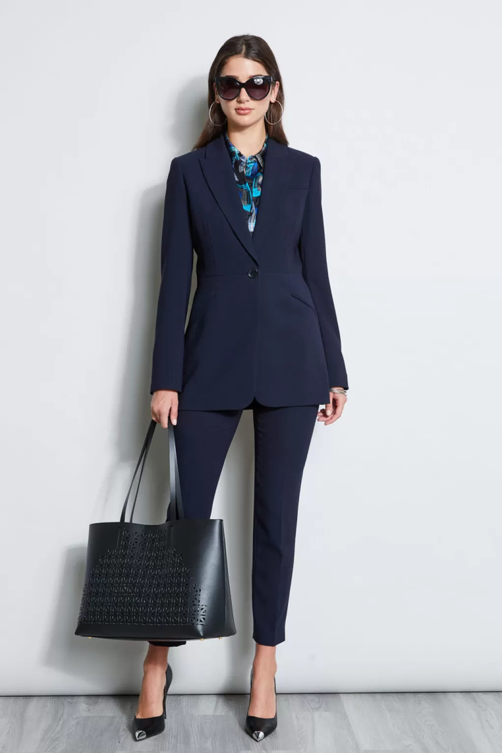 Store Elie Tahari Single Button Blazer STARGAZER