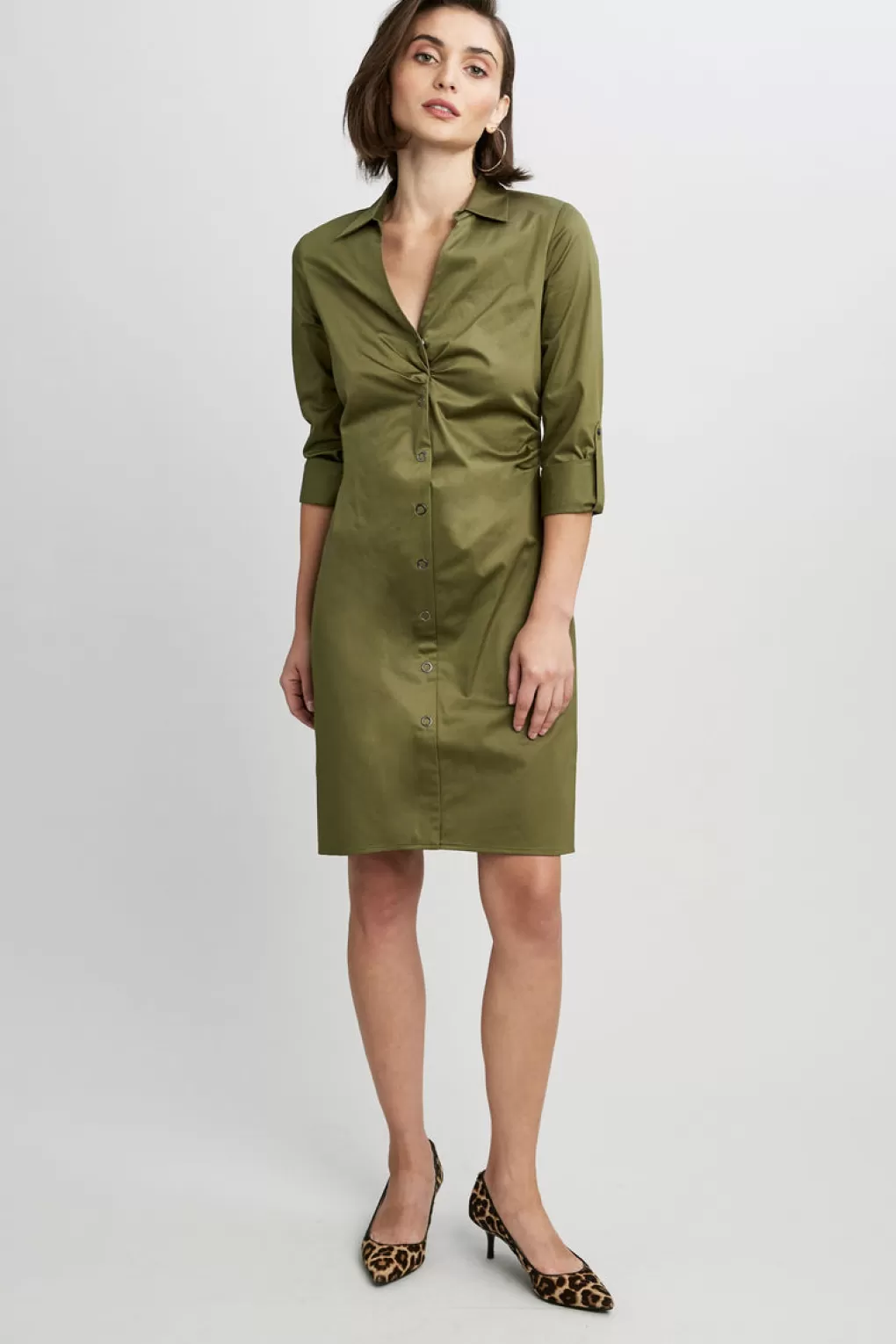 Shop Elie Tahari Skylar Dress Tuscan Olive