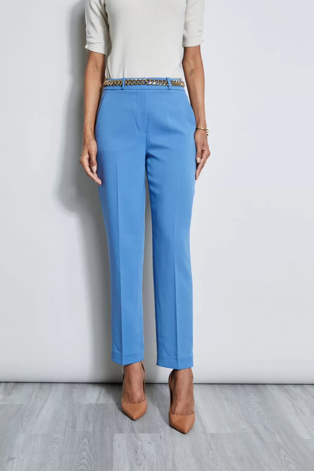 Best Sale Elie Tahari Slim Pant NEPTUNE