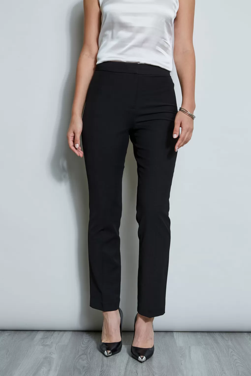 Flash Sale Elie Tahari Straight Leg Pant NOIR