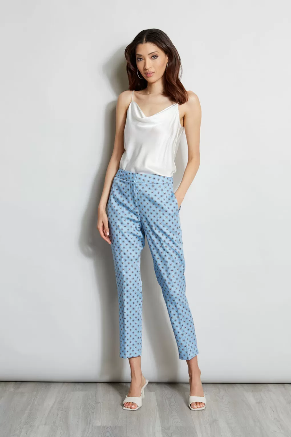 Clearance Elie Tahari Sun Print Pant SUN BLUE PRINT