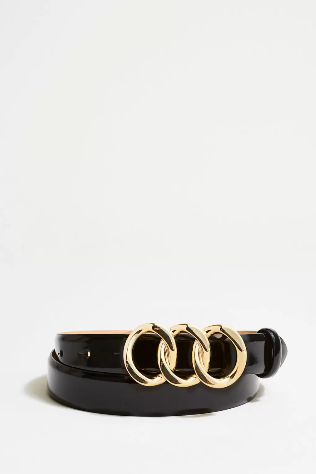 Best Sale Elie Tahari Triple Link Belt BLACK