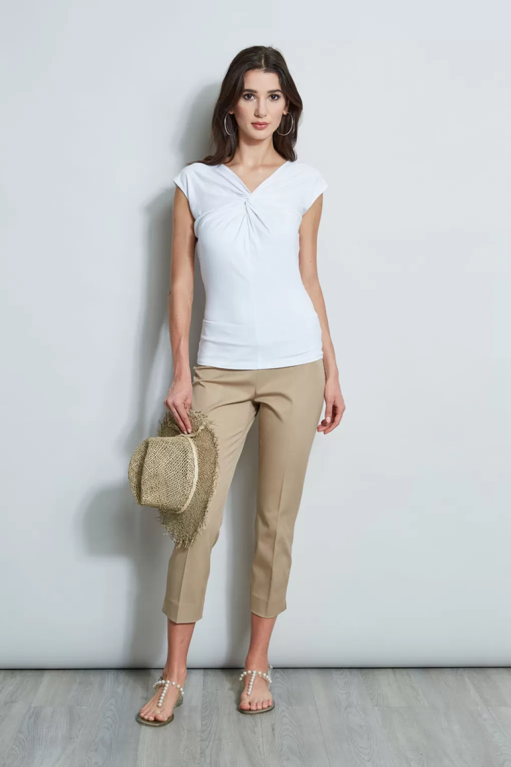 Online Elie Tahari Twist Knot Knit WHITE