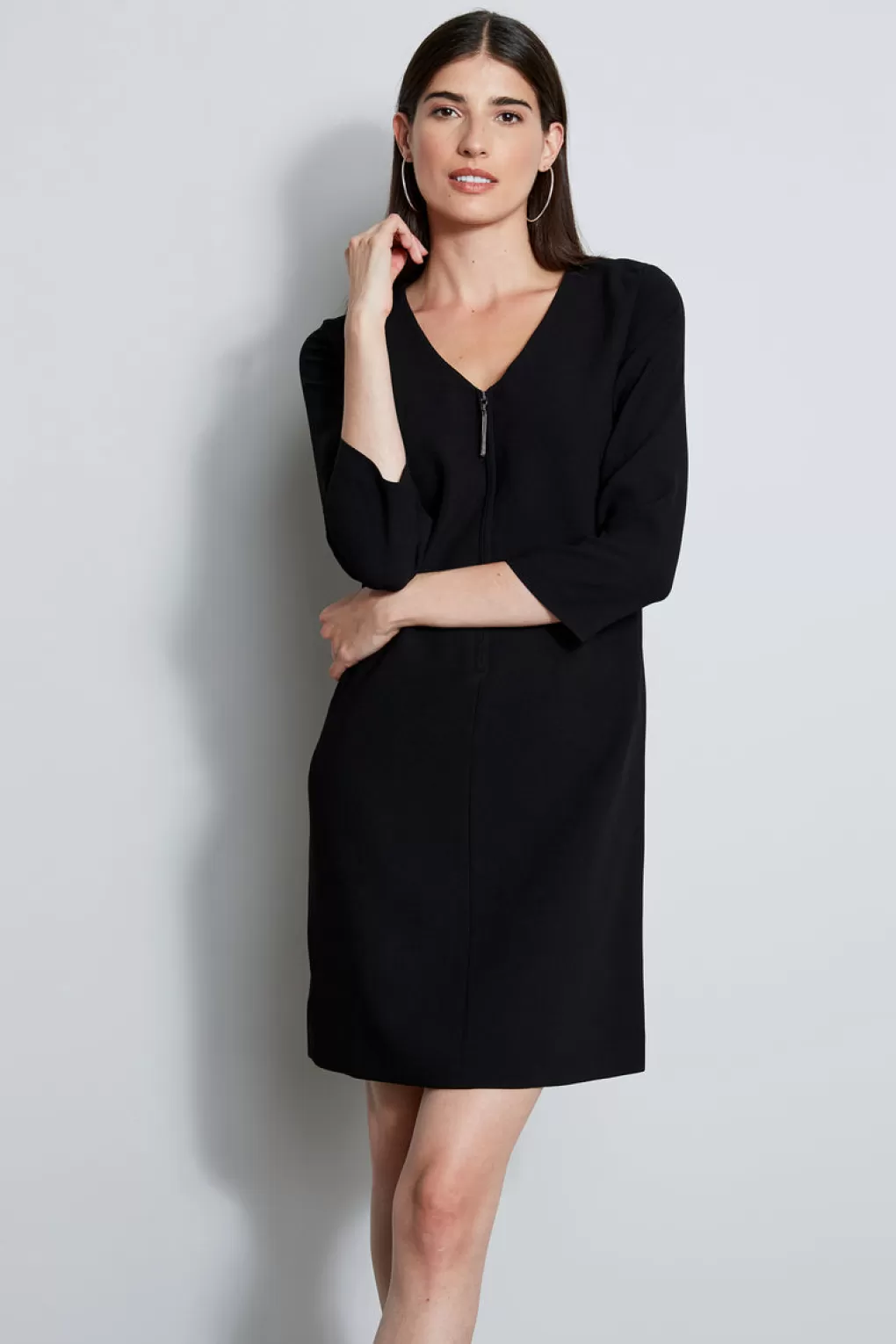 Cheap Elie Tahari Zip Shift Dress BLACK